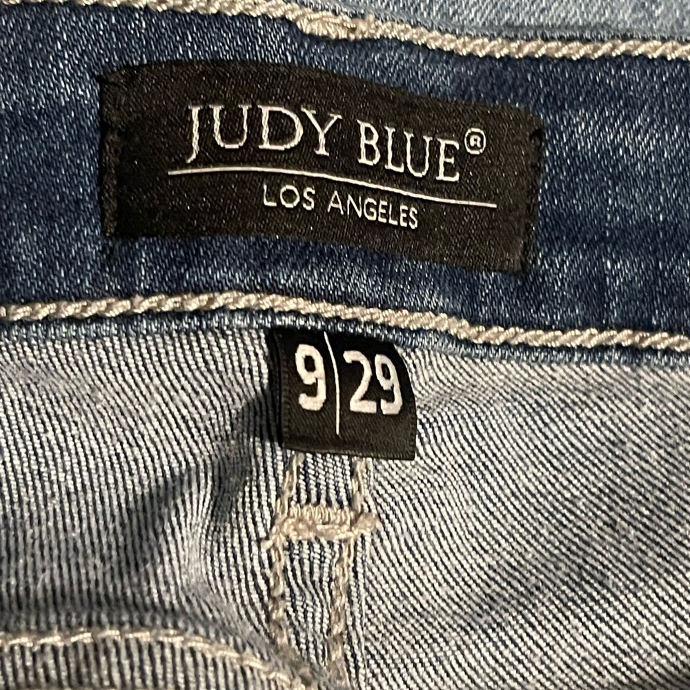 Judy Blue Distressed Blue Women's Skinny Jeans Size 9 - Picture 9 of 10